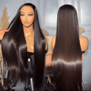Wigs Straight human hair lace front180% density