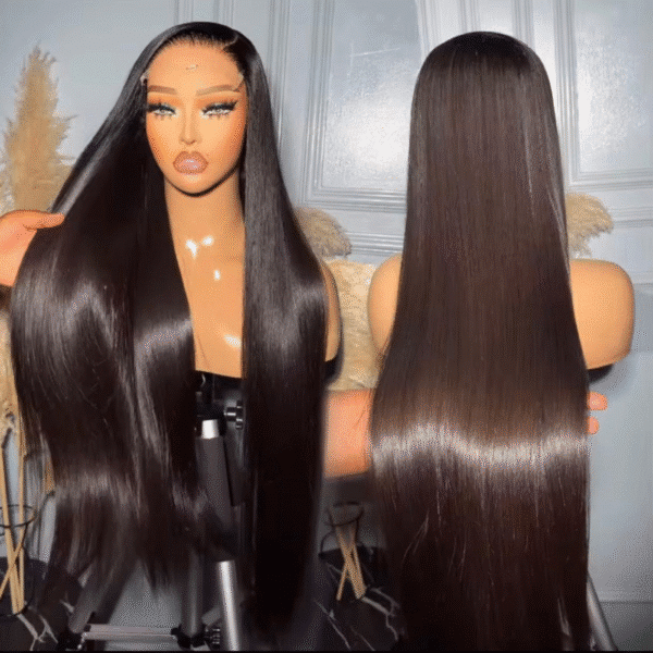 Wigs Straight human hair lace front180% density