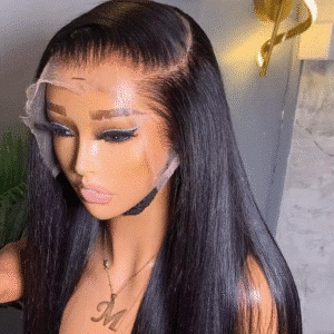 13x4 Glueless Transparent HD Lace Front Wigs – Straight Human Hair